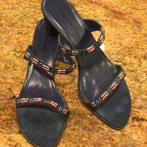 Patriotic Denim Mules